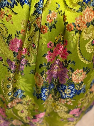 Traje de Fallera Verde y Marrón