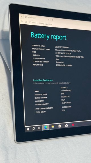 Surface Pro 7+ 256GB 16GB BIOS Bloqueada
