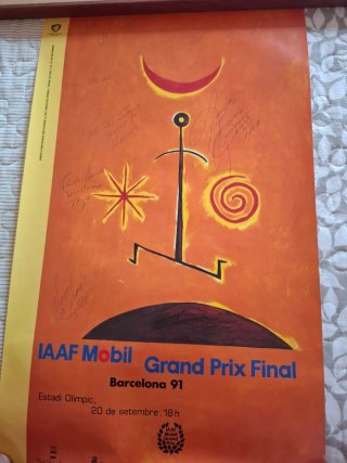 Póster IAAF Mobil Grand Prix Final Barcelona 91