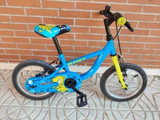 Bicicleta Infantil B-Pro 16 Azul y Amarillo