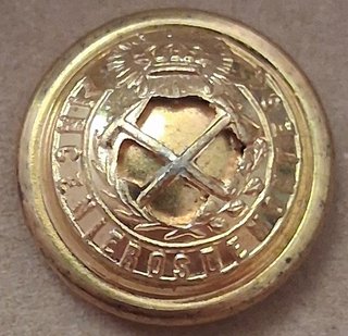 Botón Ingeniero Montes Época AXIII Oro