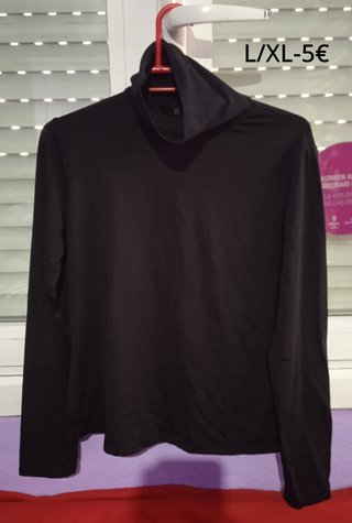 Camisetas mujer manga larga, talla M/L