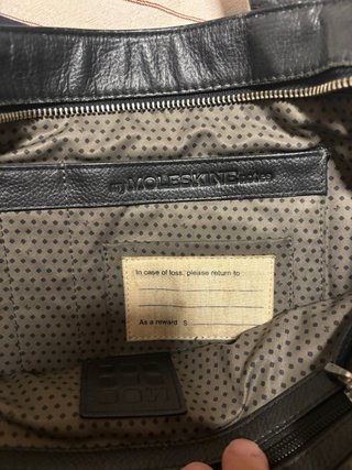 Bolso Tote Moleskine Negro