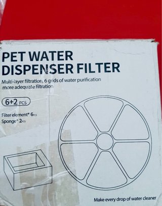 Filtros Repuesto Fuente Agua Mascotas (6+2)
