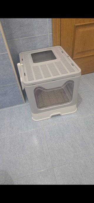 Arenero para gatos plegable,solo se uso una semana