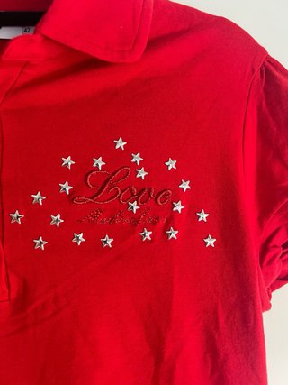 Polo Moschino Rosso Taglia S