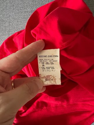 Polo Moschino Rosso Taglia S