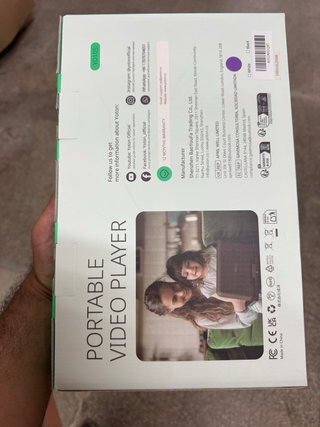 Reproductor DVD Portátil YOTON YD105 Morado