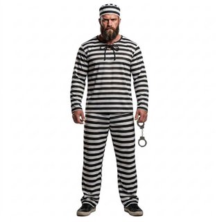 Disfraz Preso Talla L + Gorro y Esposas