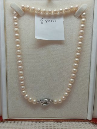 Collar Perlas Australianas Broche Oro 18 kilates