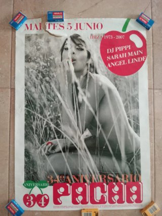 Póster Pacha Ibiza 34 Aniversario