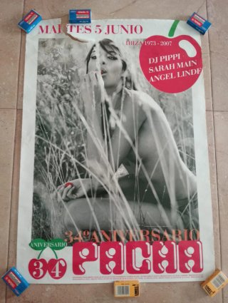 Póster Pacha Ibiza 34 Aniversario