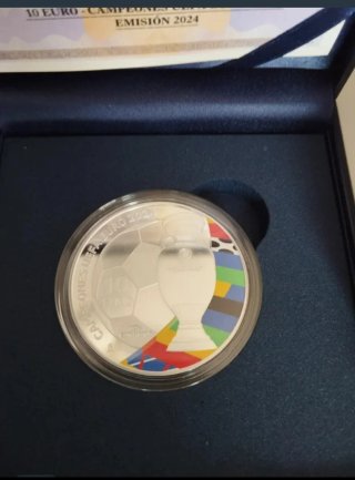 Estuche Moneda Plata UEFA Euro 2024