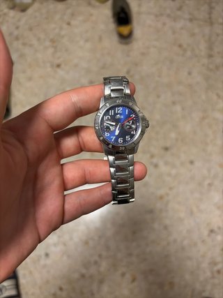 Reloj Lotus Azul y Plateado