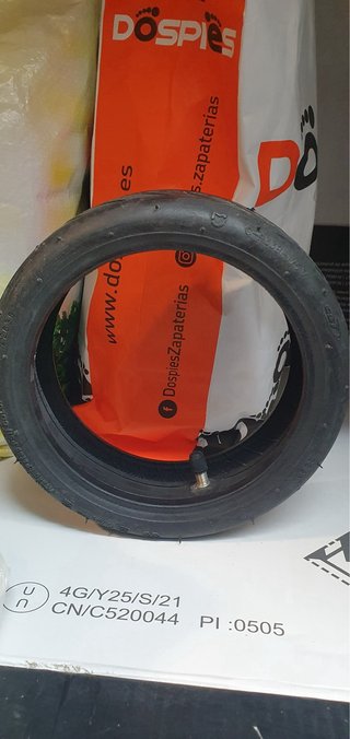 Neumático y cámara patinete