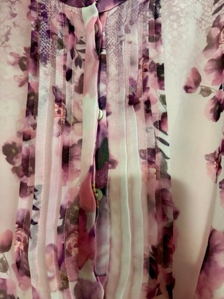 Vestido floral gasa Mango