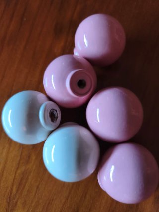 6 pomos redondos