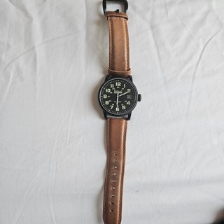 Reloj Szanto Negro Correa Marrón