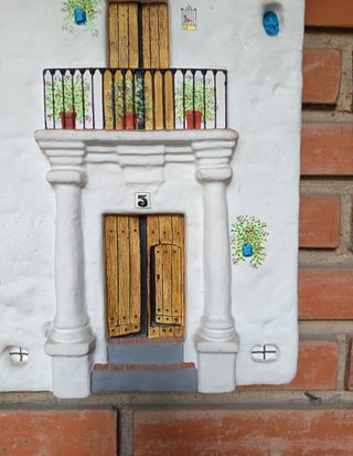 Mural Cerámico Fachada Andaluza