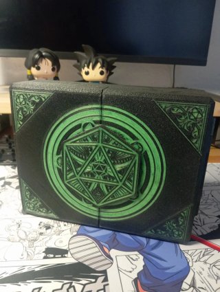 Caja RPG / D&D 3D completa – Dados, Stats, Skills