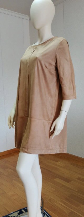 Vestido Cortefiel Beige Manga 3/4
