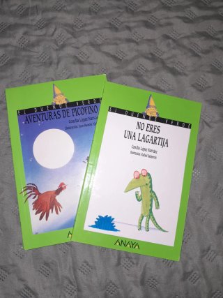 Lote de dos libros el duende verde.
