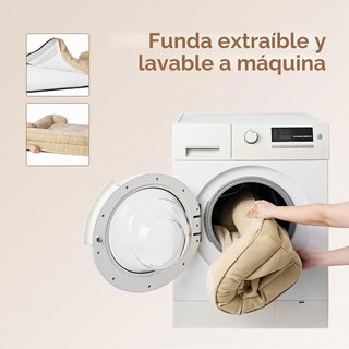 Cama Perro XXL EHEYCIGA 132x104x20cm Beige