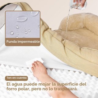 Cama Perro XXL EHEYCIGA 132x104x20cm Beige