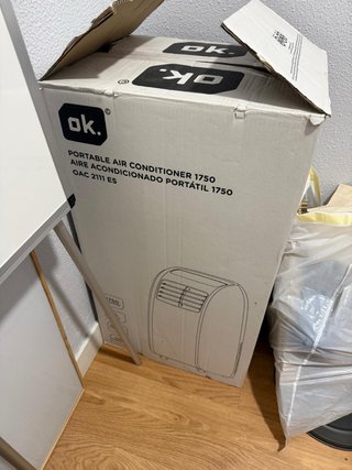 Aire Acondicionado Portátil ok con potencia de 2Kw