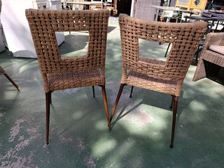PAREJA DE SILLAS FIBRA NATURAL