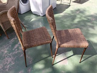 PAREJA DE SILLAS FIBRA NATURAL