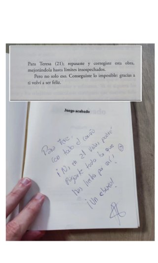 Juego acabado (firmado y difícil de conseguir)