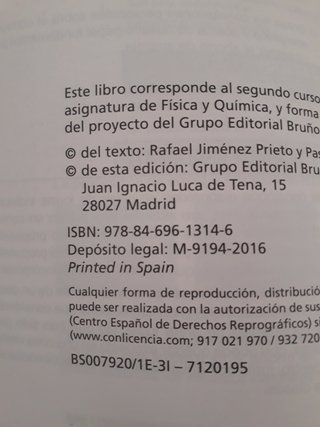 Física y química, 2° ESO Bruño