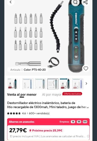 Destornillador Eléctrico LITHIUM PRO