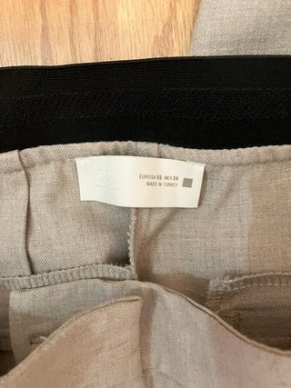 Pantalón Zara Beige Talla xs