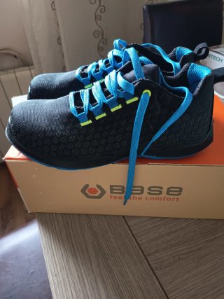 Zapatos de seguridad Base negros y azules