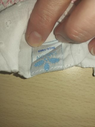 Vestido y braguita bebé 1 mes (55 cm)