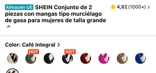 Conjunto SHEIN 2 piezas blusa y pantalón