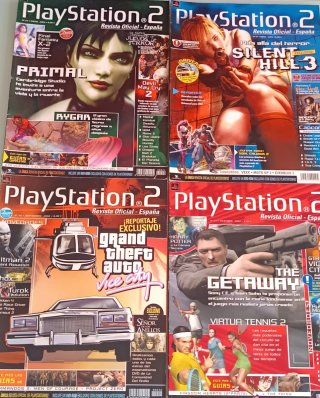 Lote 20 revistas PlayStation 2 + 16 CDs de demos