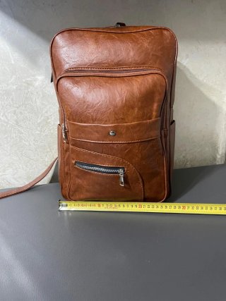 Zaino uomo marrone nuovo