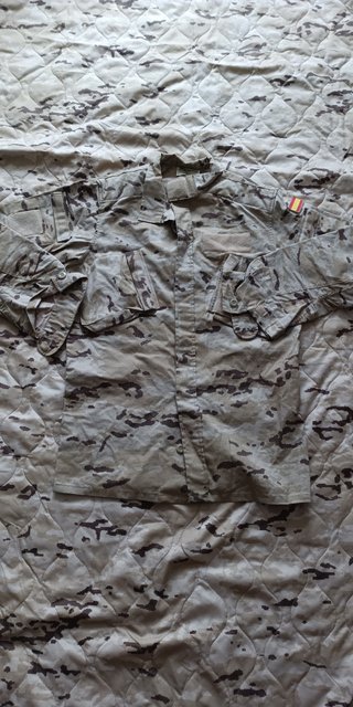 Camisa Militar Camuflaje España Talla 2L arida