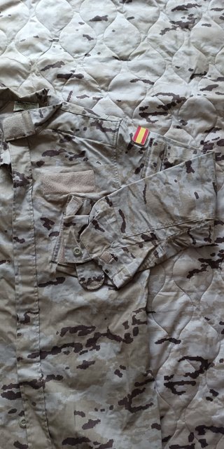 Camisa Militar Camuflaje España Talla 2L arida