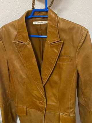 Blazer Zara Basic Marrón Talla S