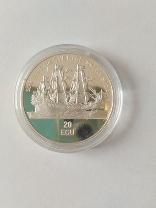 Moneda ECU 1992 Plata Suecia