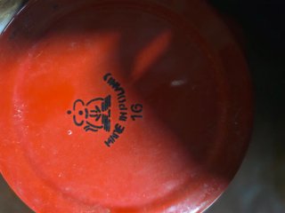 Tetera roja esmaltada