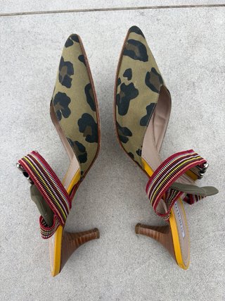 Zapatos ALBERTO G verde y amarillo