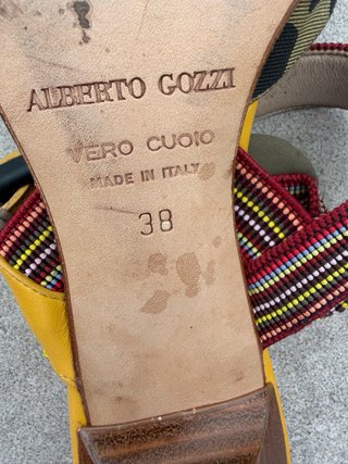 Zapatos ALBERTO G verde y amarillo