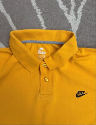Polo Nike Amarillo Mostaza Retro Talla M