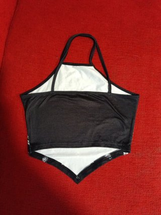 Top étnico bandana negro talla 13 años.