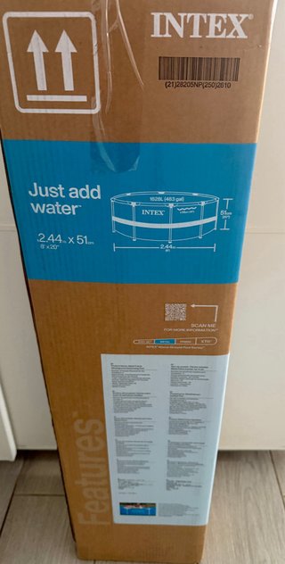 Piscina Metal Frame Intex 244cm